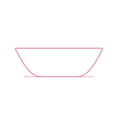 Objects Bowls Ikea Oftast Bowl 6 Inch Contour Svg Vector, Free Vectors File